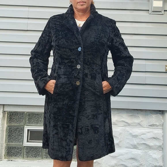 Express Black Faux Fur Coat - Picture 1 of 12